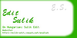 edit sulik business card